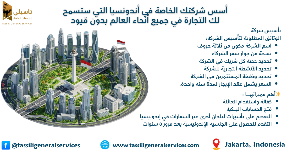 تأسيس شركة في إندونيسيا تأسيس شركة في إندونيسيا